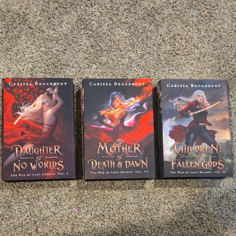Harback The War Of Lost Hearts - Trilogy C. Broadbent OOP Art